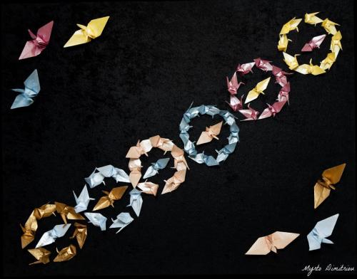 cranes in circles