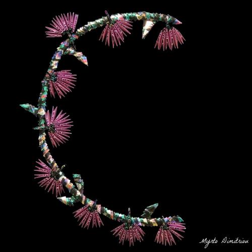 flower-drops in black