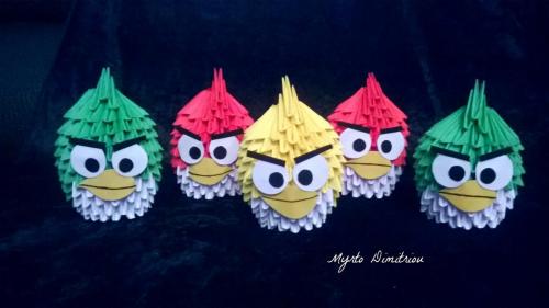 origami angry birds