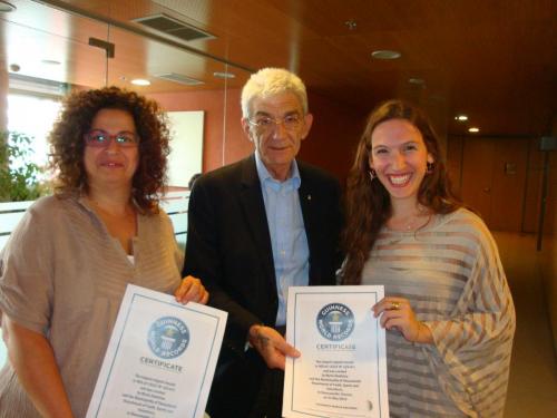 With the Mayor of Thessaloniki Mr Boutari and the deputy mayor Ms Paschalidou
