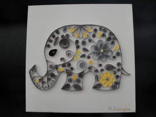quilling elephant