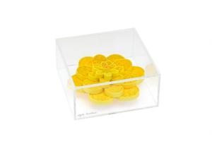 yellow quilling flower